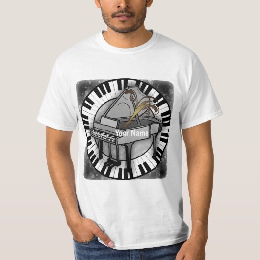 グランドピアノTシャツ Tシャツ (正面)