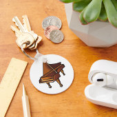 グランドピエレガントアノ音楽愛好家デザイン キーホルダー