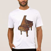 グランドピエレガントアノ音楽愛好家デザイン Tシャツ (正面)