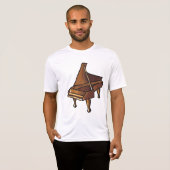 グランドピエレガントアノ音楽愛好家デザイン Tシャツ (正面フル)