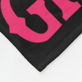 グランドピンクの女性のカーボーイ乳癌Womのブーツ フリースブランケット (角)