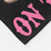 グランドピンク女性のカーボーイ乳癌Wesの上のブーツ フリースブランケット (角)