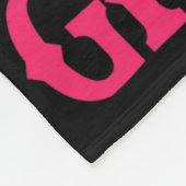 グランドピンク女性のカーボーイ乳癌Wesの上のブーツ フリースブランケット (角)