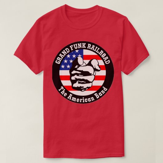 グランドファンク鉄道Weampx27reアンアメリカンバンド Tシャツ (デザイン正面)