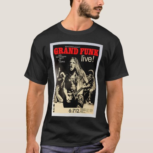 グランドファンク コンサートポスター Tシャツ (正面)