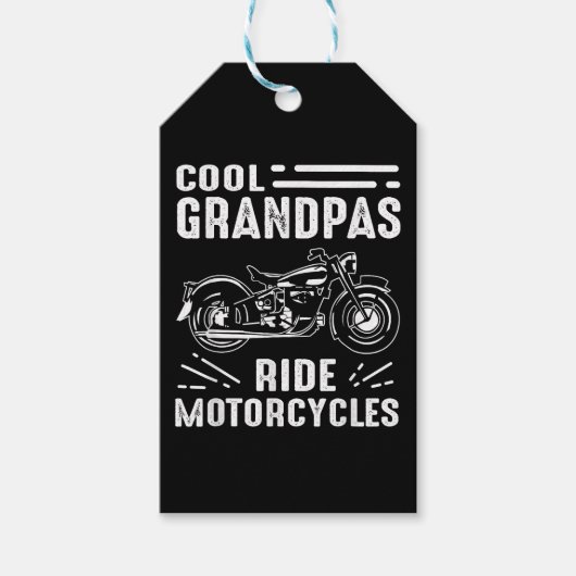 グランドファーザーバイクもしくは自転車に乗る人 ギフトタグ (正面)