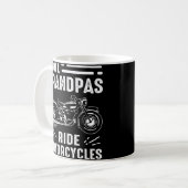 グランドファーザーバイクもしくは自転車に乗る人 コーヒーマグカップ (正面左)