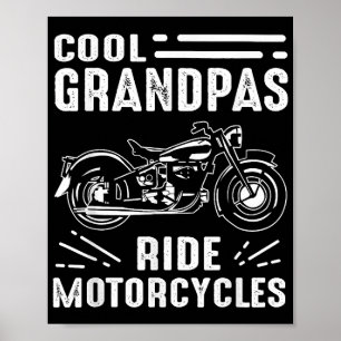 グランドファーザーバイクもしくは自転車に乗る人 ポスター