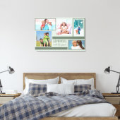 グランドフォトコラージンググレーグリーンを生む孫 キャンバスプリント (インサイチュ (寝室))