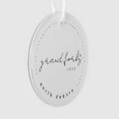 グランドフォークス、ノースダコタ旅行統一された州 オーナメント (正面)