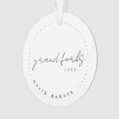 グランドフォークス、ノースダコタ旅行統一された州 オーナメント (正面)