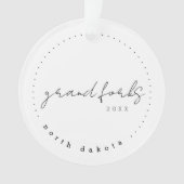 グランドフォークス、ノースダコタ旅行統一された州 オーナメント (正面)