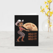 グランドブートカウボーイウェスタン女性のカーボーイ李 カード (黄色い花)