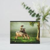 グランドプリラックスはバッファローに乗っている ポストカード (スタンド正面)