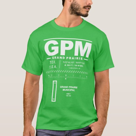 グランドプレーリーシティブルエアポートGPM Tシャツ (正面)