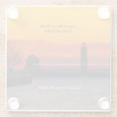 グランドヘブンサウスピエールヘッドライトサンセットコースター ガラスコースター (裏面)