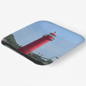 グランドヘブンミシガンライトハウス ペーパープレート (傾斜あり)