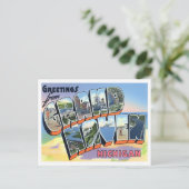 グランドヘブンミシガンヴィンテージビッグ文字はがき ポストカード (スタンド正面)