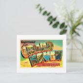 グランドヘブンミシガンMIヴィンテージトラベル土産 ポストカード (スタンド正面)