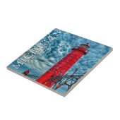 グランドヘブンライトハウス |ミシガン タイル (側面)