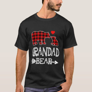 グランドベアークリスマスパジャマレッドプリドバッファローファ Tシャツ