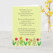 グランドベビーの告知カード カード (黄色い花)