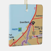 グランドベンドオンタリオマップ セラミックオーナメント (右)