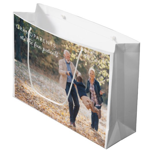 グランドペアレントの日抱き枕 ラージペーパーバッグ (正面アングル)