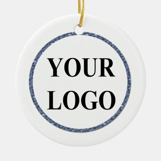 グランドペアレントクリスマスオーナメントADD LOGO First 1st セラミックオーナメント (正面)