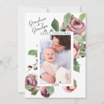 グランドペアレントクリスマスフォトフローラリース