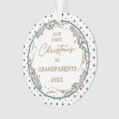 グランドペアレント初めてのクリスマスアクリルサークル オーナメント (正面)