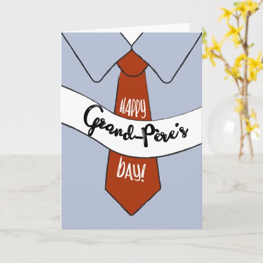 グランドペールの父のデイカード カード (黄色い花)