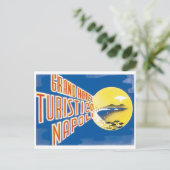 グランドホテルトゥリスティコナポリイタリアヨーロッパヴィンテージ ポストカード (スタンド正面)