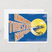 グランドホテルトゥリスティコナポリイタリアヨーロッパヴィンテージ ポストカード (正面/裏面)