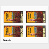 グランドホテルベルガンモダンモイタリア 長方形シール (シート)