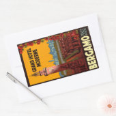 グランドホテルベルガンモダンモイタリア 長方形シール (封筒)