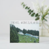 グランドホテル1956マッキナックアイランドミシガン ポストカード (スタンド正面)