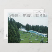 グランドホテル1956マッキナックアイランドミシガン ポストカード (正面/裏面)
