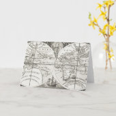 グランドボイジャーズオールドアンティークゼネラルマップワールド カード (黄色い花)