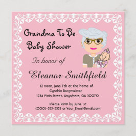 グランドマがベビーシャワー招待状 招待状