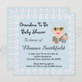 グランドマがベビーシャワー招待状 招待状 (正面/裏面)