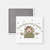 グランドマは天使のTシャツとギフトだ マグネット (正面/裏面)