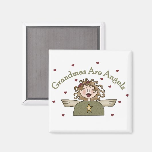 グランドマは天使のTシャツとギフトだ マグネット (正面/裏面)