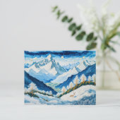 グランドマウンテンピークと雪をかぶった山頂 シーズンポストカード (スタンド正面)