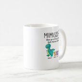 グランドマサウルスとキッズシパーソナライズされたャツ コーヒーマグカップ (正面右)