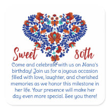 グランドマザーズ80誕生日/ハンガリー素朴語