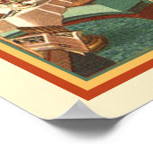 グランドマスキッチンミッドセンチュリーモダンレトロキッチュ ポスター (角)