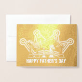 グランドマスターパパ父の日 箔カード (封筒付き正面)