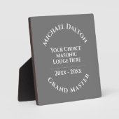 グランドマスターマソニック フォトプラーク (正面)