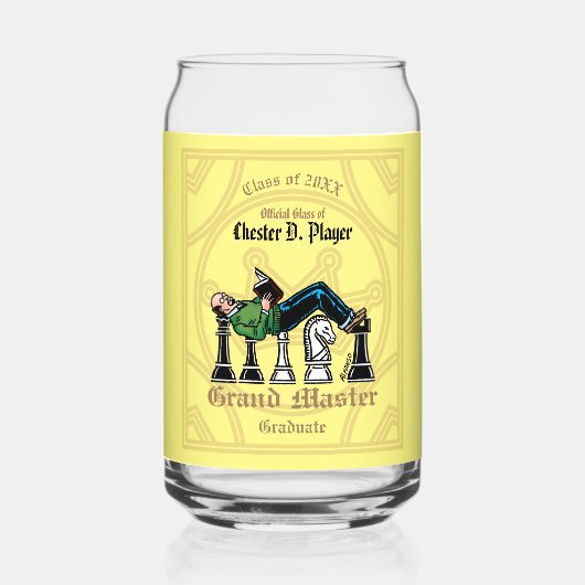 グランドマスター大学院飲み物用品セット缶ガラス ガラス缶 (正面)